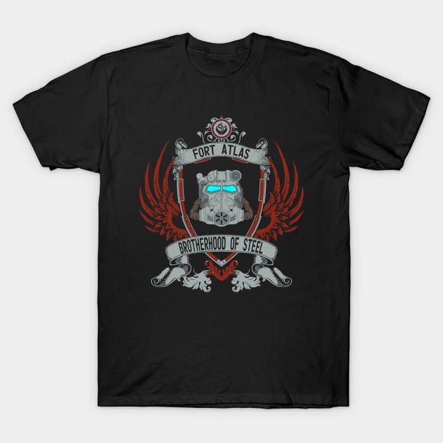 BROTHERHOOD OF STEEL (FORT ATLAS) T-Shirt by Absoluttees